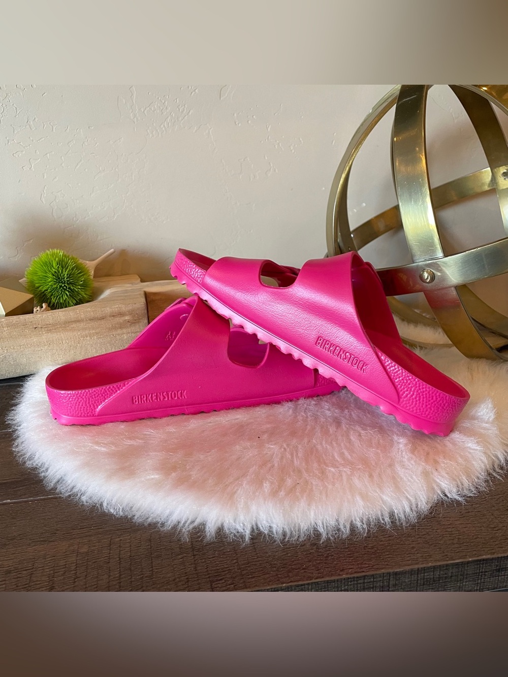 Birkenstock Arizona EVA Sandal Hot Pink Size 7 Women 5 Men